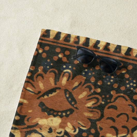 Kaffee Bean Earthy Boho Rustic Strandtuch (Beispiel)