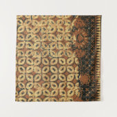 Kaffee Bean Earthy Boho Rustic Wandteppich (Vorderseite (Horizontal))