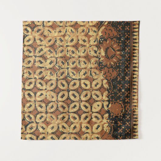 Kaffee Bean Earthy Boho Rustic Wandteppich (Vorderseite (Horizontal))