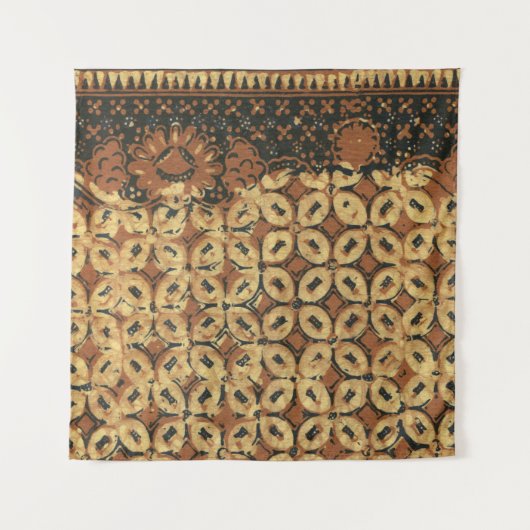 Kaffee Bean Earthy Boho Rustic Wandteppich (Vorderseite)