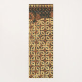 Kaffee Bean Earthy Boho Rustic Yogamatte (Rückseite)