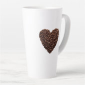 Kaffee Bean Herz Latte Tasse (Rechte Ecke)
