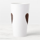 Kaffee Bean Herz Latte Tasse (Vorderseite)