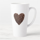 Kaffee Bean Herz Latte Tasse (Rechts)