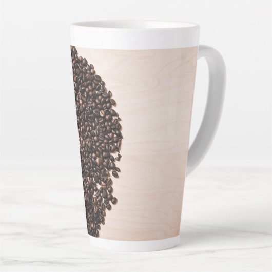 Kaffee Bean Herz Latte Tasse (Rechte Ecke)