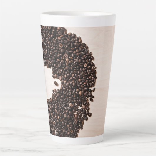 Kaffee Bean Herz Latte Tasse (Vorderseite)