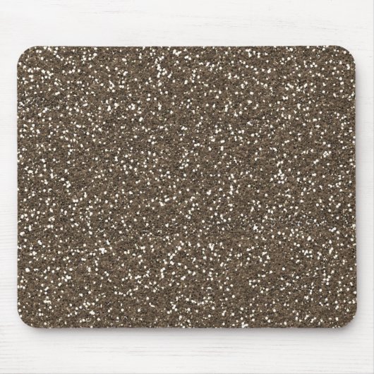 Kaffee Bean Imitat Glitzer Mousepad (Vorne)