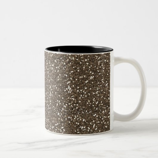 Kaffee Bean Imitat Glitzer Zweifarbige Tasse (Rechts)
