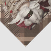 Kaffee Bean Latte Gnomes Decoupage Seidenpapier (Detail)