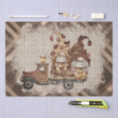 Kaffee Bean Latte Gnomes Decoupage Seidenpapier (Handwerk)