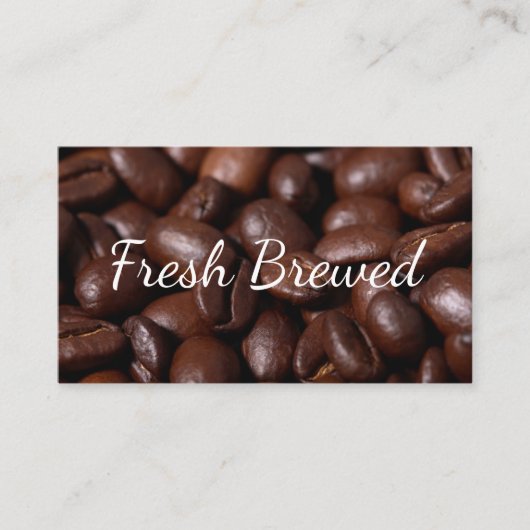Kaffee Bean Pile Visitenkarte (Vorderseite)