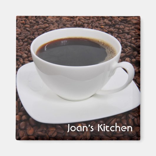 Kaffee Bean Tasse Magnet (Vorne)