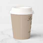Kaffee Bean Wedding Brautparty Beige Paper Cups Pappbecher (Rechts)