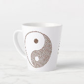Kaffee Bean Yin/Yang Latte Tasse (Linke Ecke)