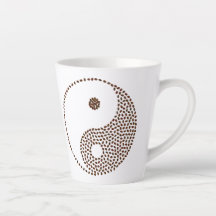 Kaffee Bean Yin/Yang Latte Tasse