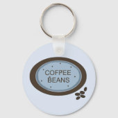 Kaffee Bean-Zeichen Schlüsselanhänger (Vorderseite)