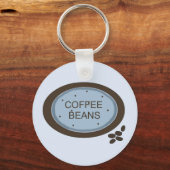 Kaffee Bean-Zeichen Schlüsselanhänger (Vorderseite)