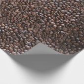 KAFFEE BEANS PATTERN GESCHENKPAPIER (Ecke)