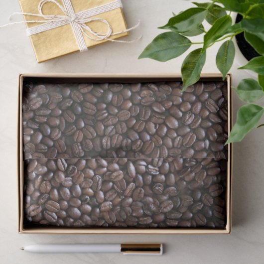 KAFFEE BEANS PATTERN SEIDENPAPIER (Geschenk)