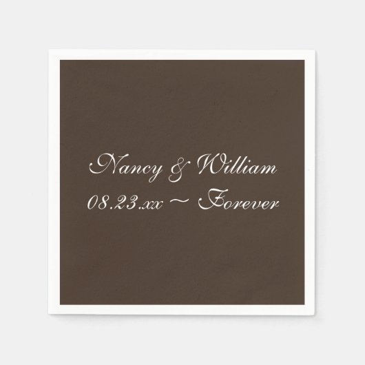 Kaffee Beere Beste Farbe Design Napkins Serviette (Vorderseite)