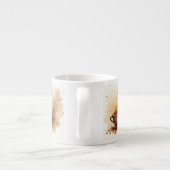 Kaffee befleckt espressotasse (Rückseite)
