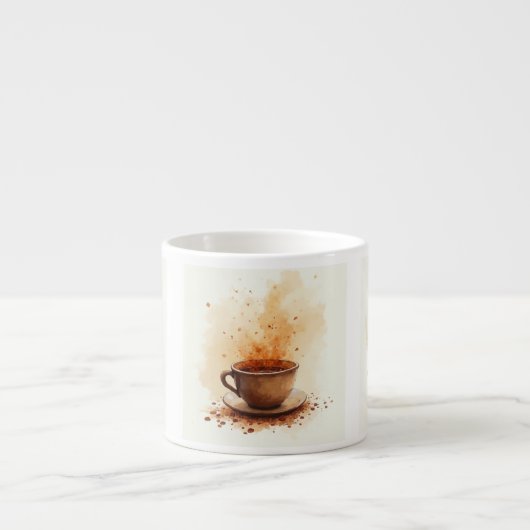 Kaffee befleckt espressotasse (Vorderseite)