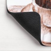 Kaffee befleckte Mausunterlage Mousepad (Ecke)