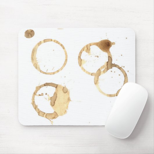 Kaffee befleckte Mausunterlage Mousepad (Mit Mouse)