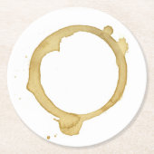 Kaffee befleckte Untersetzer (Vorderseite)