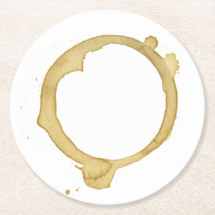 Kaffee befleckte Untersetzer