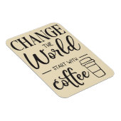 Kaffee beginnt lange mit Kaffee Magnet (Rechte Seite)