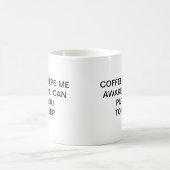 KAFFEE BEHÄLT MICH WACH KAFFEETASSE (Mittel)