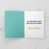 Kaffee Behalte dir jungen Geburtstag Karte (Innenseite)