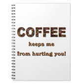KAFFEE BEHALTE MIR... NOTIZBLOCK (Vorderseite)
