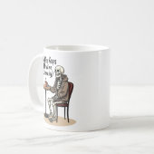 Kaffee Behalte mir Skeletton-Tasse Kaffeetasse (Vorderseite Links)