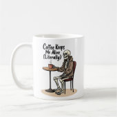 Kaffee Behalte mir Skeletton-Tasse Kaffeetasse (Links)