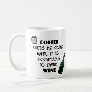 Kaffee behalte mir zu gehen, bis es akzeptabel ist kaffeetasse
