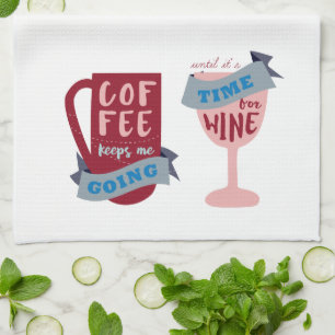Kaffee Behalte mir zu gehen Geschirrtuch