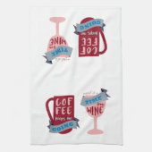 Kaffee Behalte mir zu gehen Geschirrtuch (Vertikal)