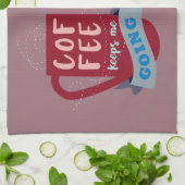 Kaffee Behalte mir zu gehen Geschirrtuch (Gefaltet)