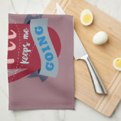 Kaffee Behalte mir zu gehen Geschirrtuch (Viertel Falte)