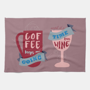 Kaffee Behalte mir zu gehen Geschirrtuch