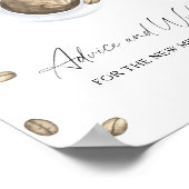 Kaffee - Beratung und Wünsche für Neugeborene Poster (Ecke)