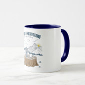 Kaffee & Berge Tasse (VorderseiteRechts)