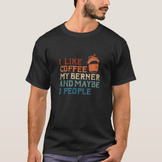 Kaffee Berner Hund Ich mag Kaffee mein Bär 3 Perso T-Shirt