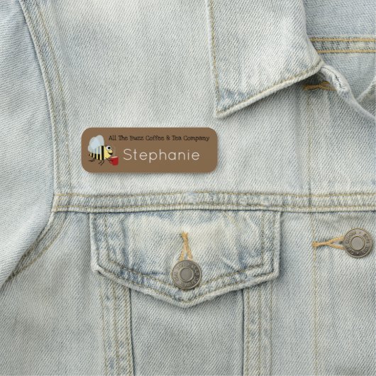 Kaffee-Biene Namensschild (Beispiel)