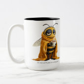 Kaffee Biene Zweifarbige Tasse (Links)
