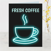 KAFFEE BIRTHDAY Grußkarte Karte (Gelbe Blume)