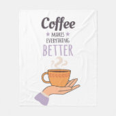 Kaffee bitte fleecedecke (Vorderseite)
