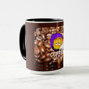 "Kaffee bitte!" Funny Emoji Tasse